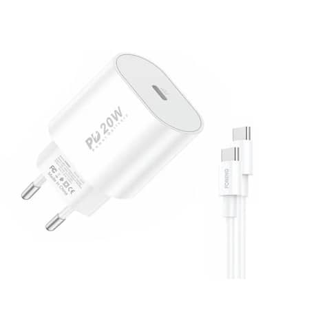 شاحن فائق السرعة FONENG EU39 PD 20W مع كابل - Image 2 + 1