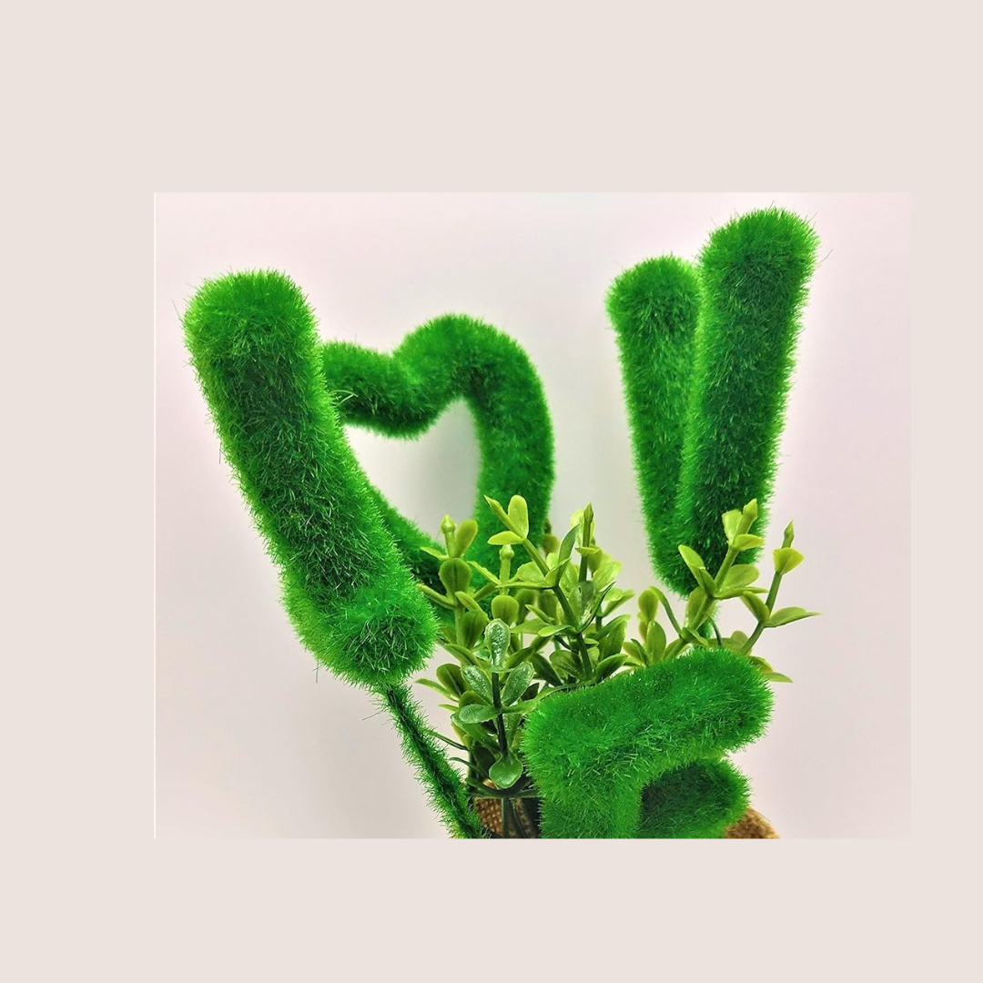 نبتة ديكور صناعية بحروف LOVE – تصميم أنيق وجذاب - Image 2 + 1
