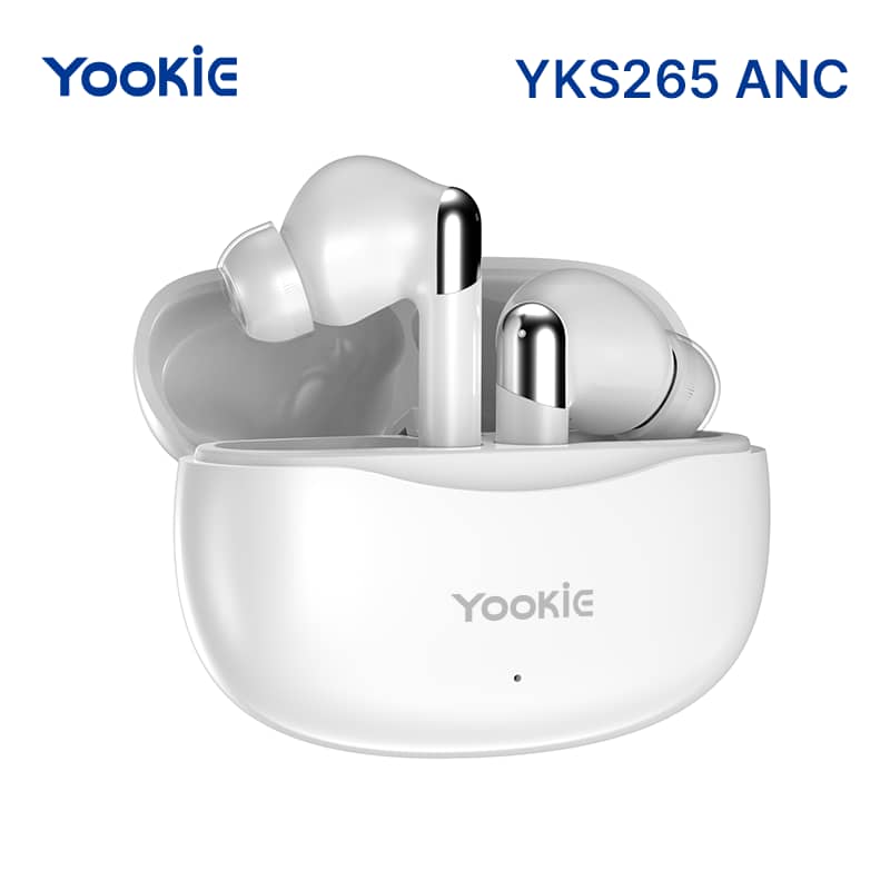سماعة Yookie YKS265 – بلوتوث 5.3 – مايك مدمج – مقاومة للرذاذ - Image 1 + 1