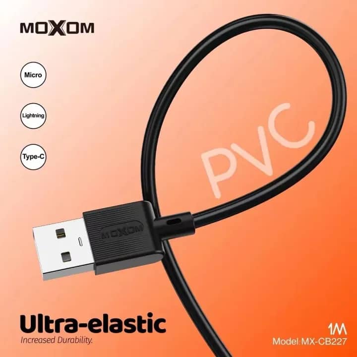 وصلة MOXOM شحن سريع MX-CB227 3A - Image 2 + 1