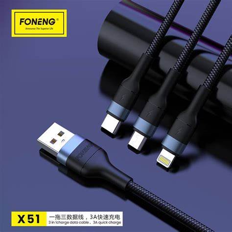 وصلة فونينج X51 (3A) 1M Fast - Image 2 + 1