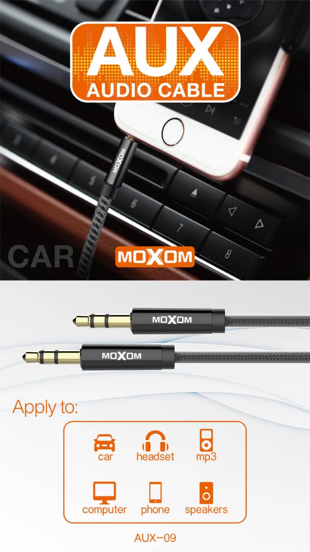 وصلة صوت MOXOM AUX-09 - Image 1 + 1
