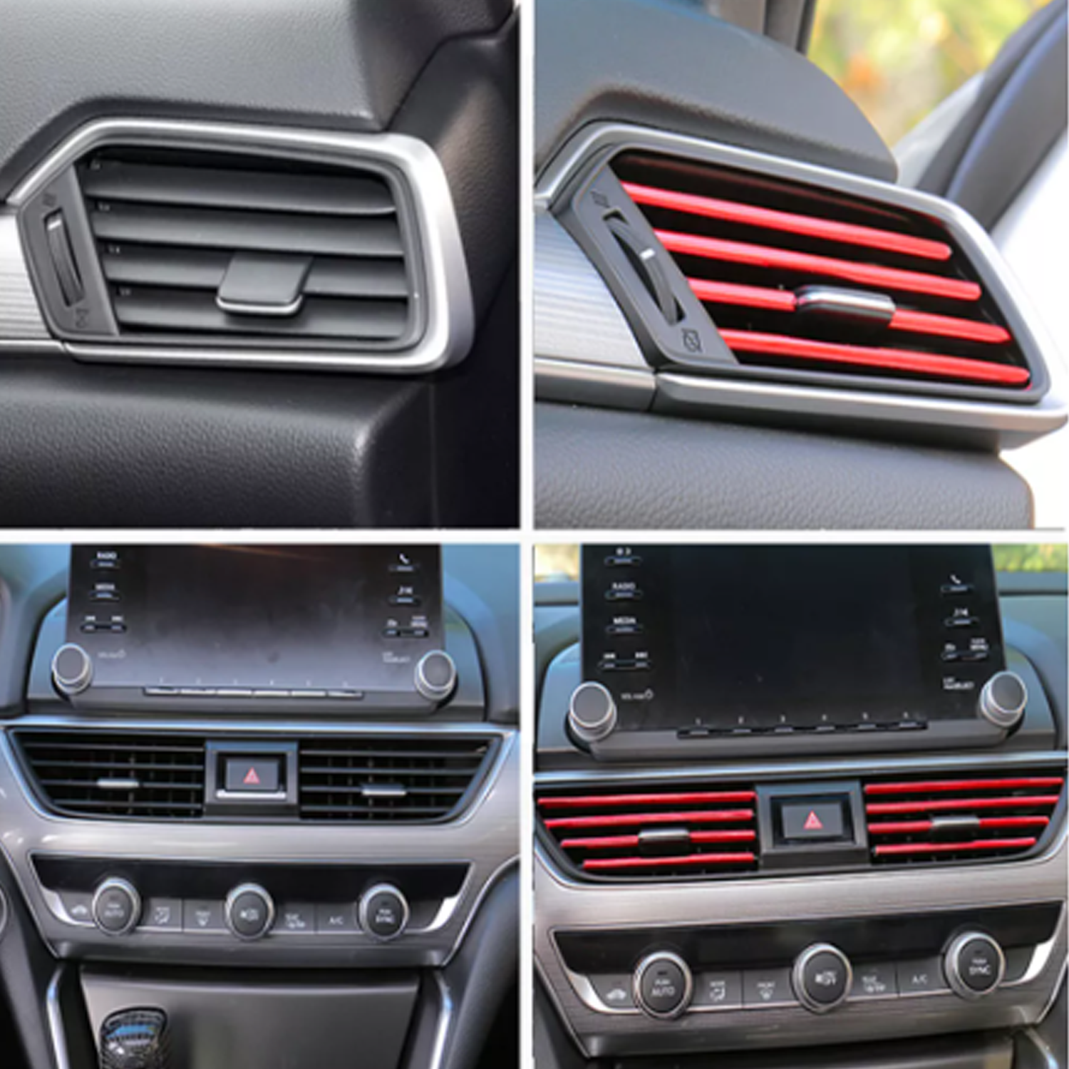 🚗💨 شرائط تزيين فتحات المكيف للسيارة – 10 قطع - Image 2 + 1