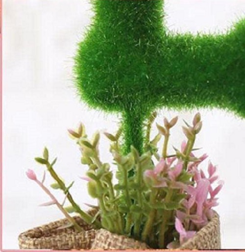 طقم 4 قطع زهور صناعية صغيرة – ديكور بونساي أنيق - Image 2 + 1