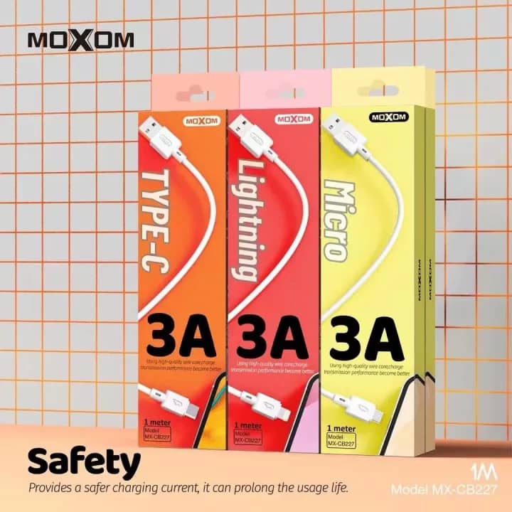 وصلة MOXOM شحن سريع MX-CB227 3A - Image 1 + 1