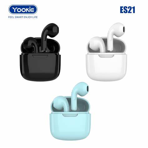 سماعة Yookie ES21 – لاسلكية – مايك مدمج – عزل ضجيج - Image 1 + 1