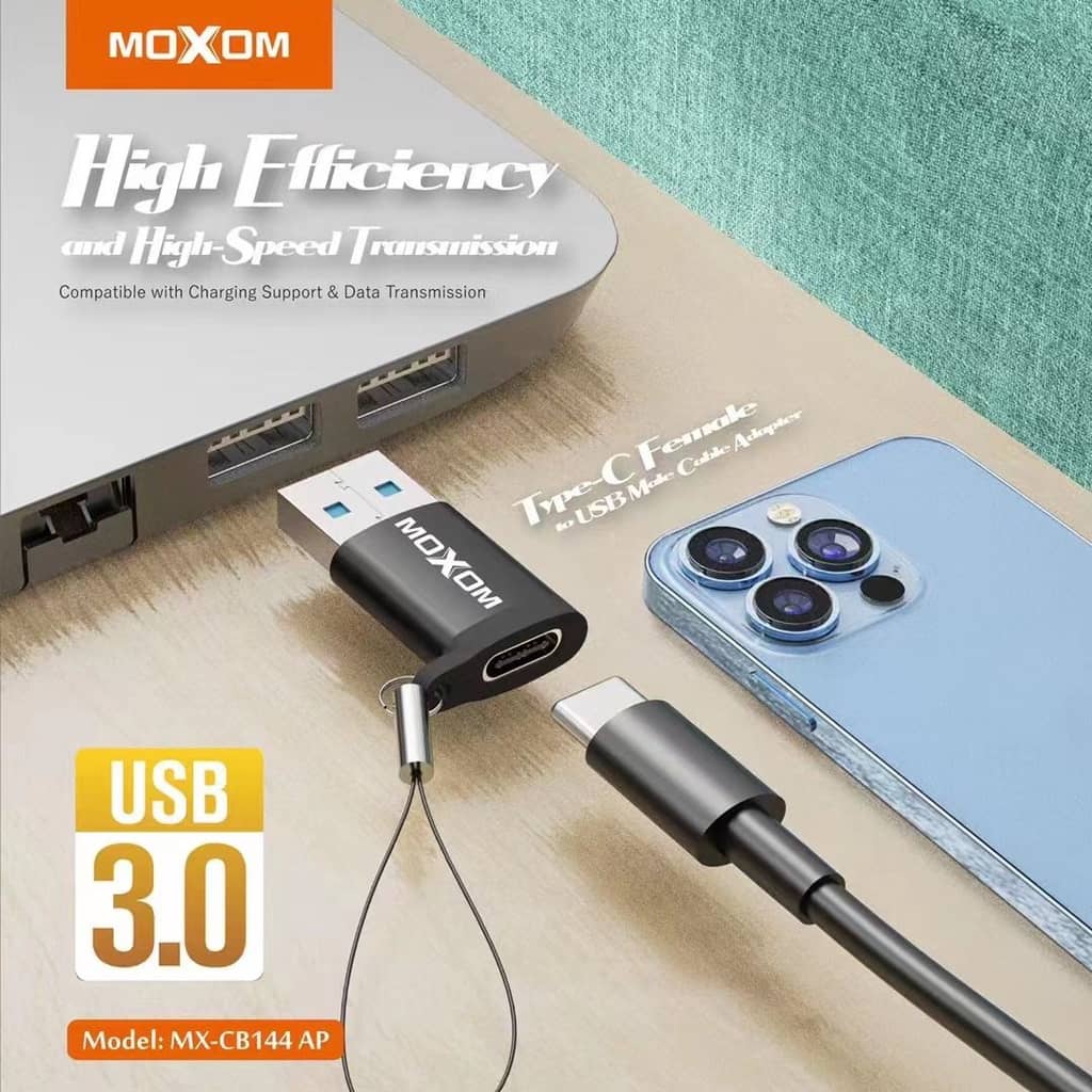 محول MOXOM USB TO TYPE-C - Image 2 + 1