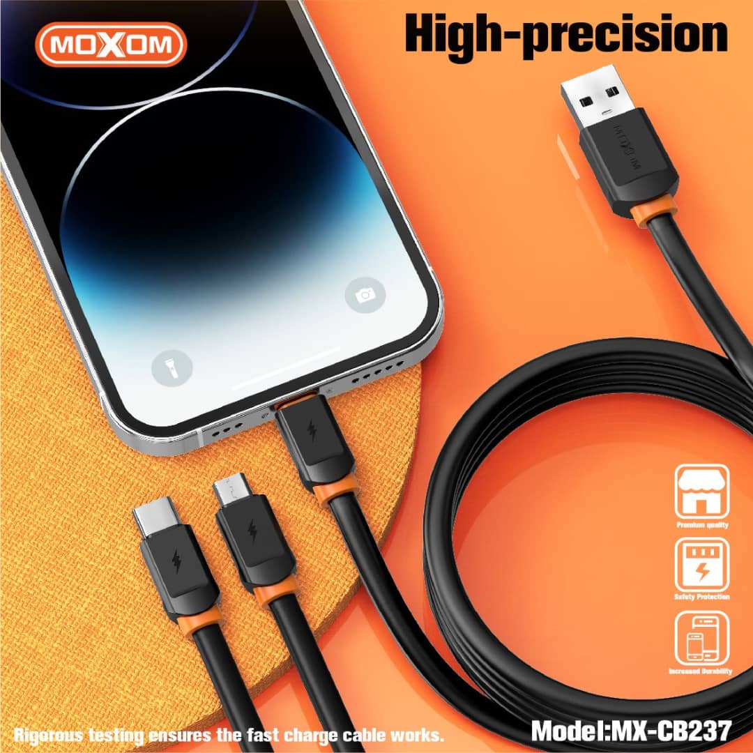 وصلة MOXOM شحن سريع MX-CB237 3A - Image 2 + 1