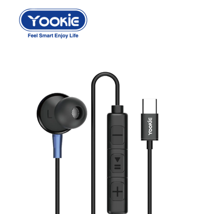 سماعات yookie السلكية المغناطيسية بمنفذ Type-C 