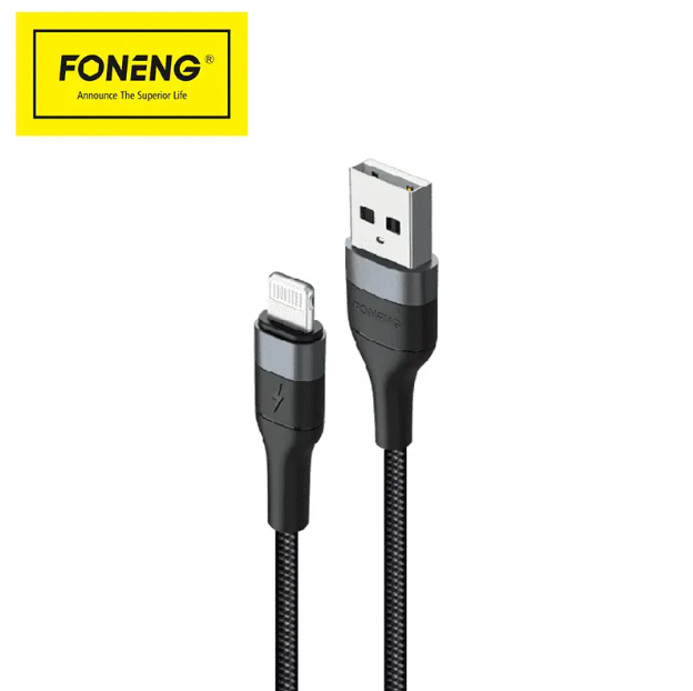 وصلة foneng بطول 1 متر – Type-C | شحن سريع 3A - Image 1 + 1