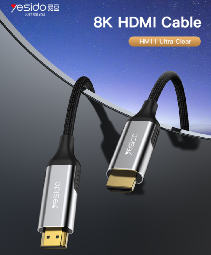 وصلة yesido HDMI 2.1 إلى HDMI 2.1 - Image 1 + 1