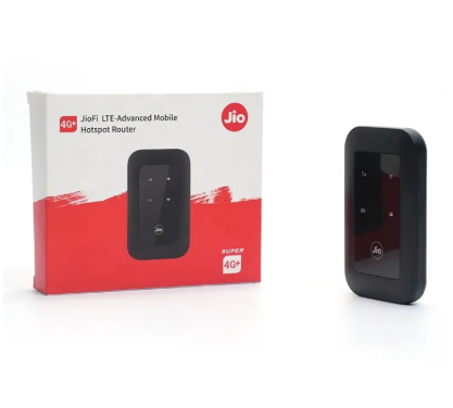 جهاز JIO 4G+ LTE المحمول لنقطة اتصال WiFi – راوتر محمول عالي السرعة - Image 1 + 1