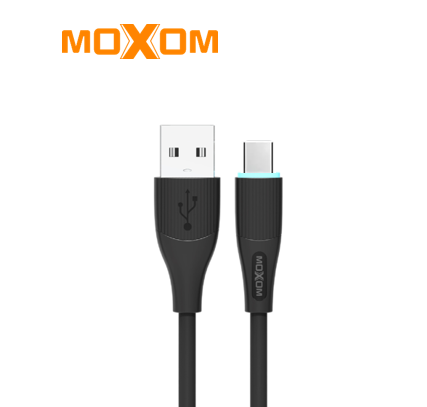 وصلة بيانات وشحن moxom 3A بطول 1 متر - Image 2 + 1