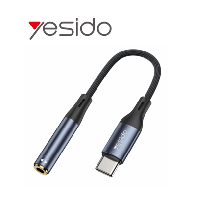 وصلة الصوت yesido من Type-C إلى 3.5mm بطول 15 سم  