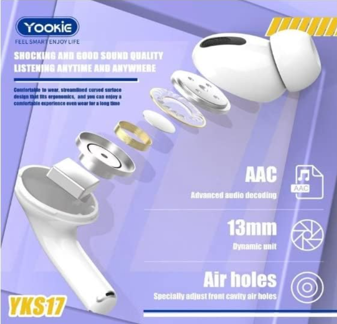 سماعات yookie اللاسلكية بتقنية بلوتوث - Image 1 + 1