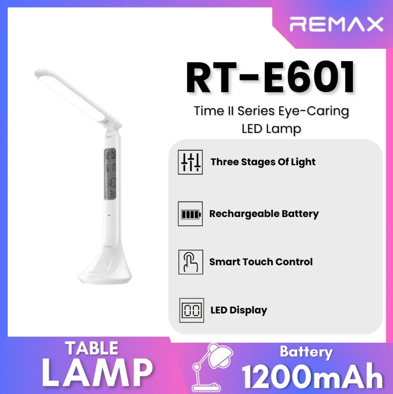 مصباح LED للعناية بالعين remax (1200 مللي أمبير) - Image 1 + 1