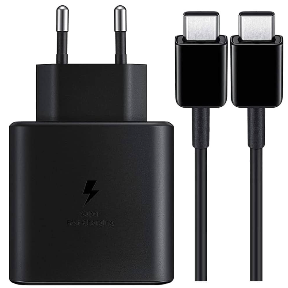 شاحن samsung USB-C بقوة 45 واط مع وصلة Type-C إلى Type-C - Image 2 + 1