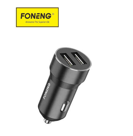 شاحن سيارة foneng بمنفذين USB-A (2.4A)