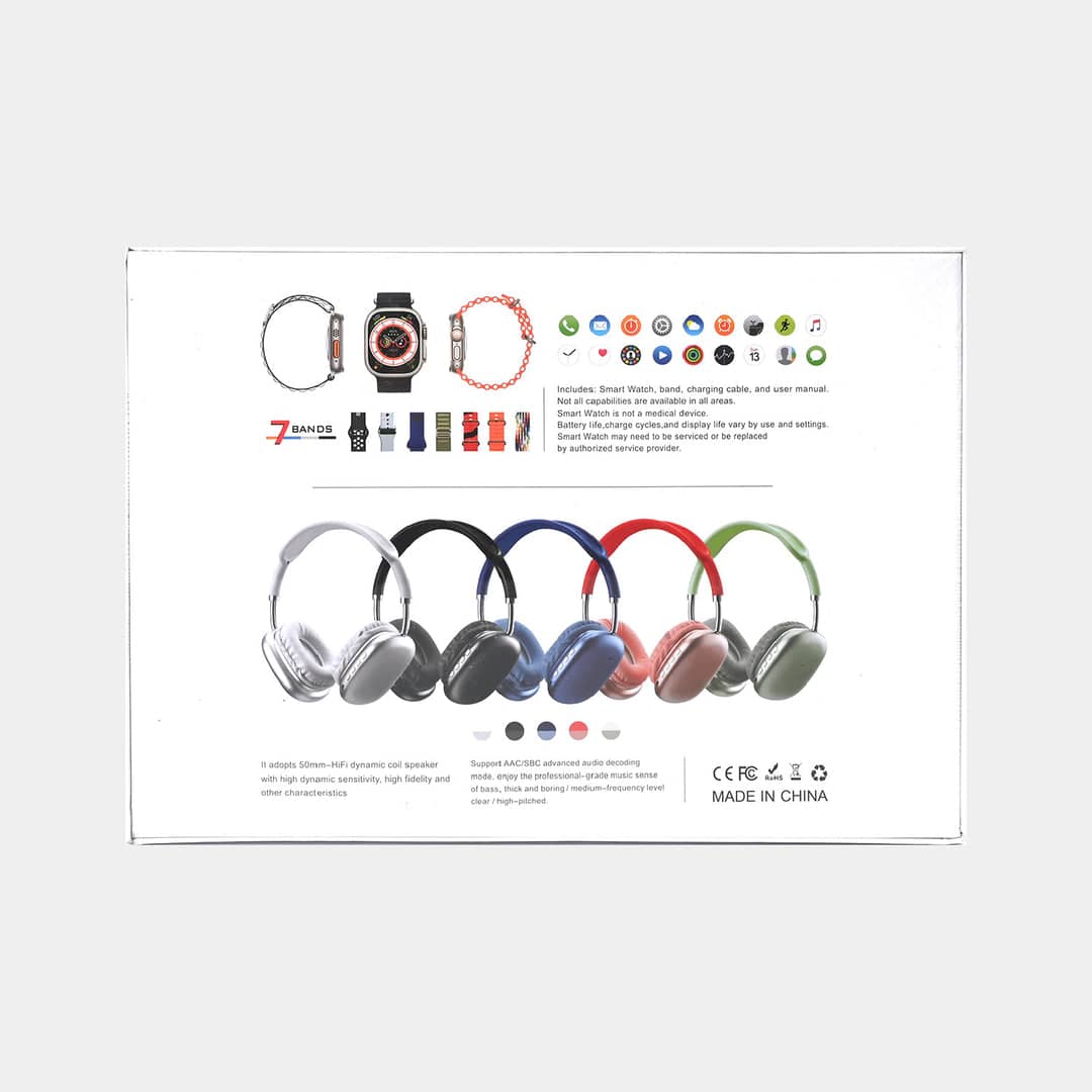 ساعة ذكية Smart Watch Ultra 2 P9 – شاشة كاملة 2.20 إنش - Image 1 + 1