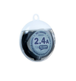 وصلة شحن سريع remax Crystal Series 2.4A من USB إلى Type-C (1 متر) - Image 1 + 1