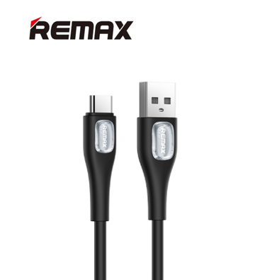 وصلة شحن سريع remax Crystal Series 2.4A من USB إلى Type-C (1 متر)