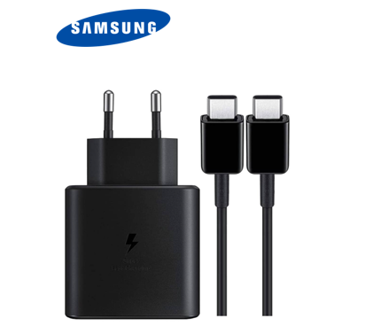 شاحن samsung USB-C بقوة 45 واط مع وصلة Type-C إلى Type-C