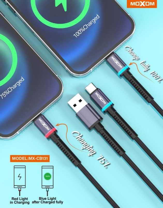 وصلة بيانات moxom Led (مايكرو) - Image 1 + 1