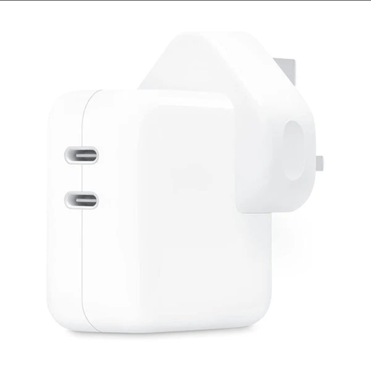 راسية شاحن من apple بقدرة 35 واط ومنفذين USB-C  - Image 2 + 1