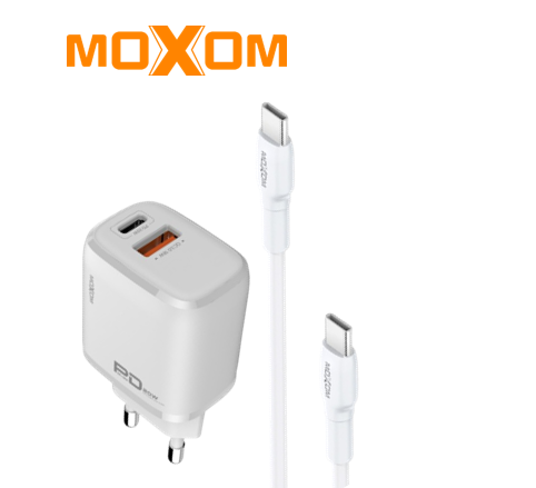  شاحن سريع ثنائي المنافذ moxom