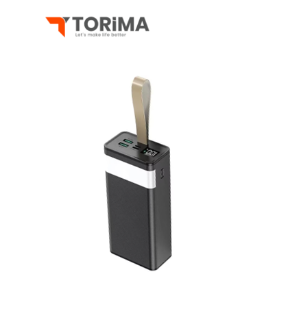 باور بانك torima | سعة 30,000mAh | شحن فائق السرعة بقوة 22.5W | شاشة LED رقمية | شحن جهازين في نفس الوقت  - Image 1 + 1