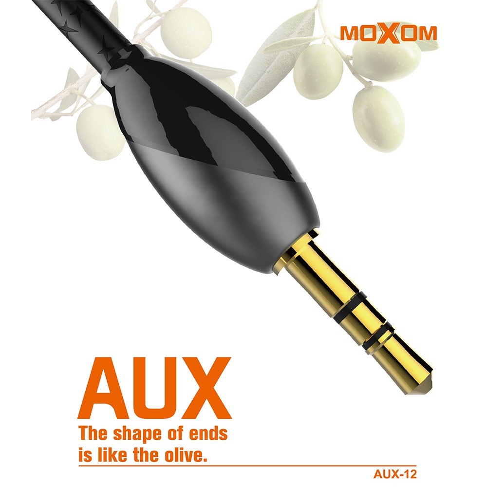 وصلة صوت MOXOM AUX-12 – نحاس نقي