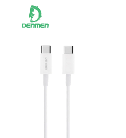 وصلة denmen من Type-C إلى Type-C شحن سريع PD بقوة 100 واط  بطول 1 متر