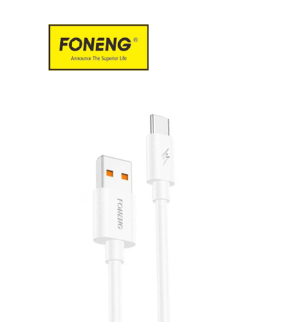 وصلة foneng من USB إلى USB-C – شحن سريع 5A | بطول 1 متر