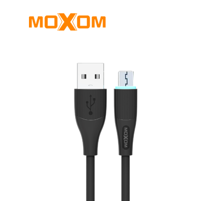 وصلة بيانات وشحن moxom 3A بطول 1 متر - Image 1 + 1