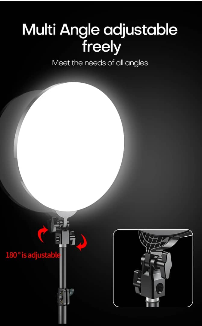 حلقة إضاءة احترافية مع تحكم لاسلكي عن بُعد – موديل M666 - Image 2