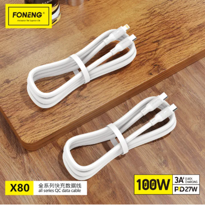 وصلة foneng – من Type-C إلى Lightning | شحن سريع 27W | بطول 1 متر - Image 2 + 1