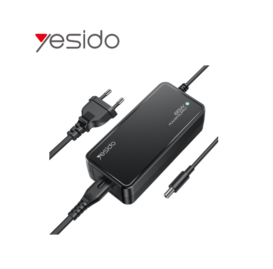 شاحن اللابتوب متعدد الوظائف yesido بقوة 65W | قابس أوروبي