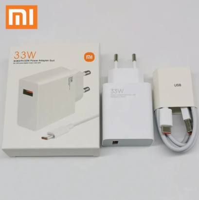 طقم شاحن xiaomi GaN بقدرة 33 واط – شاحن سريع مدمج وفعال  - Image 2 + 1