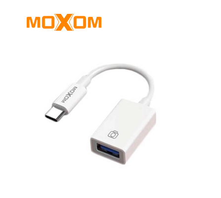 تحويلة moxom من Type-C إلى USB OTG شحن سريع ودعم متعدد للأجهزة
