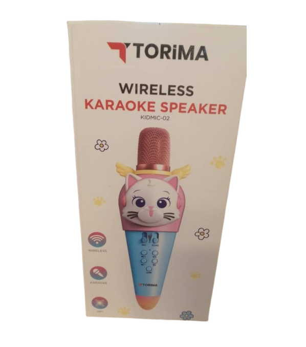 ميكروفونومكبر صوت بلوتوث قابل للشحن torima بشكل قطة (5 واط)  - Image 1 + 1