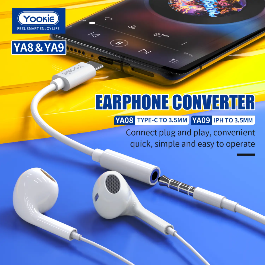 محول الصوت yookie من Type-C إلى AUX 3.5 مم - Image 2 + 1
