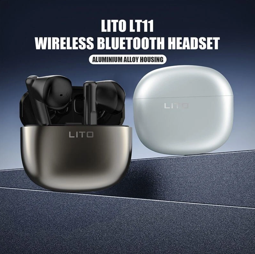 سماعات أذن لاسلكية TWS بتقنية Bluetooth 5.4 (بتصميم التيتانيوم) lito - Image 2 + 1