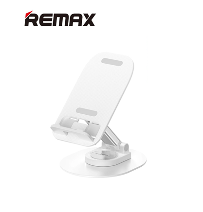 حامل الهاتف المكتبي متعدد الوظائف remax قابل للدوران والتعديل للهواتف والأجهزة اللوحية