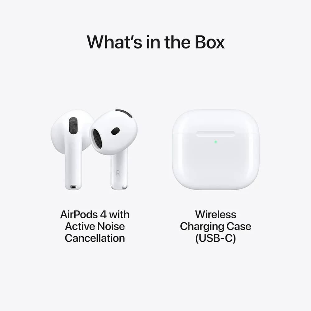 سماعات AirPods 4 مع خاصية إلغاء الضوضاء النشطة - Image 1 + 1
