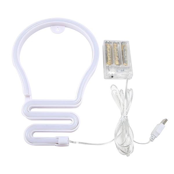 لافتة نيون LED على شكل لمبة - Image 2
