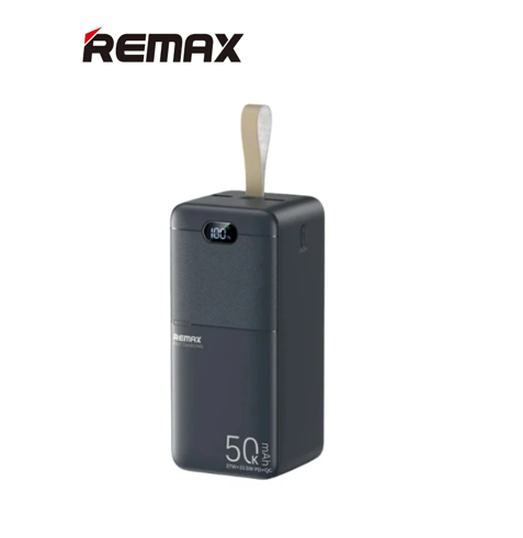 باور بانك remax سعة 50000 مللي أمبير مع شحن سريع PD+QC (PD 27W + QC 22.5W)