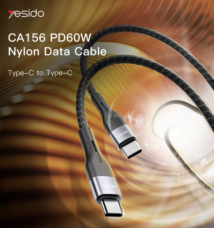 وصلة شحن yesido و نقل بيانات تايب سي 60w - Image 1 + 1
