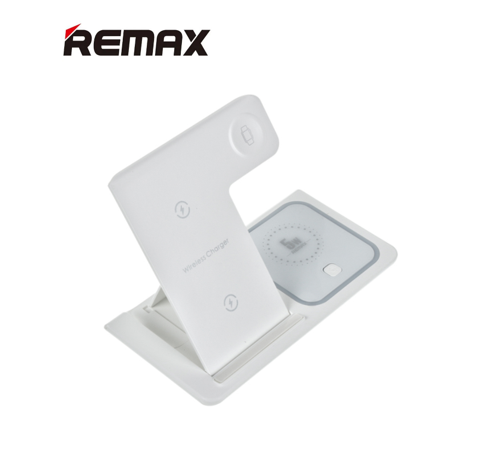 شاحن لاسلكي remax قابل للطي 3 في 1 بقوة 15 واط