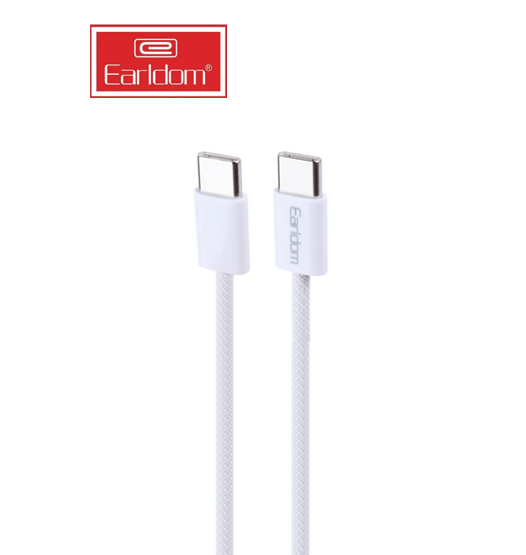 وصلة earldom شحن سريع 60W من Type-C إلى Type-C (1 متر)