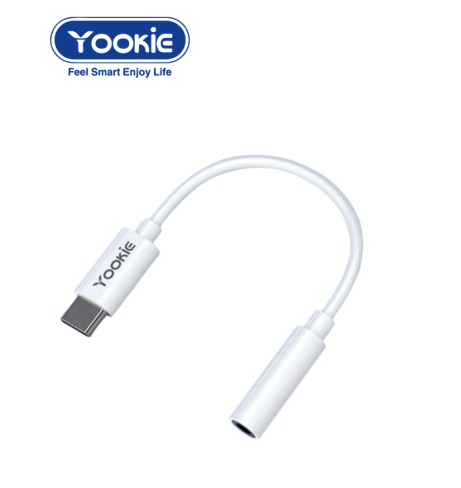 محول الصوت yookie من Type-C إلى AUX 3.5 مم 